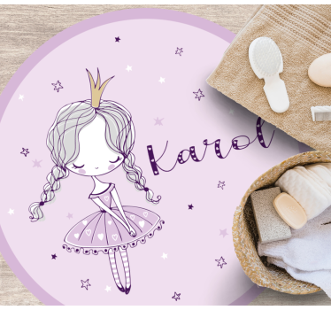 Ballet Fairy Illustration custom floor mat - TenStickers