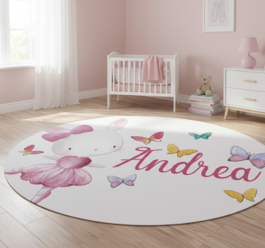 Animal mat ballet dancing girl - TenStickers
