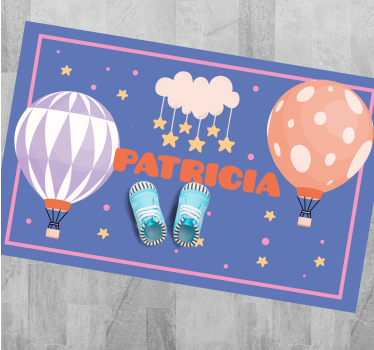 Ballooning Adventures custom floor mat - TenStickers
