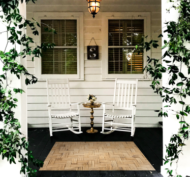 Basket effect texture vinyl rug - TenStickers