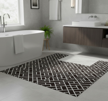 Bathroom mat adhesive for tiles - TenStickers