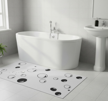 Bathroom mat bubbles shower mat - TenStickers