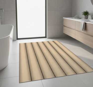 Bathroom mat in brown tube minimalist pattern - TenStickers