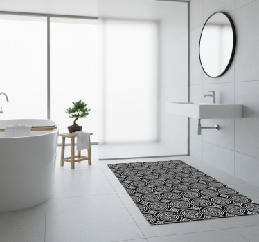 Bathroom mat japanese minimalism - TenStickers