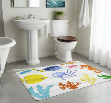 Bathroom mat marine toilet - TenStickers