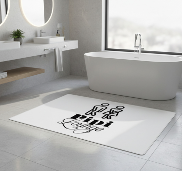 Bathroom mat pipi lounge sink vinyl - TenStickers