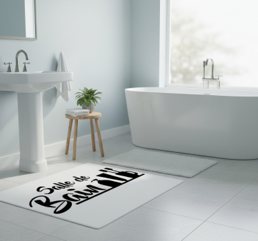 Bathroom mat vinyl bathroom mat - TenStickers
