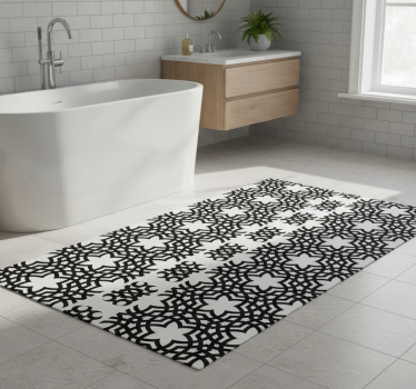 Bathroom mat with saracena texture vinyl design - TenStickers