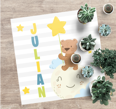 Bear with Star custom floor mat - TenStickers