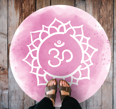 Beautiful crown chakra symbol ethnic style rugs - TenStickers