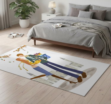 Bedroom carpet autumn couple decorative vinyl - TenStickers
