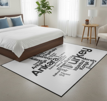 Bedroom carpet decorative vinyl text turkey - TenStickers