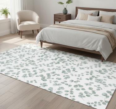 Bedroom carpet elegant seamless floral watercolor - TenStickers