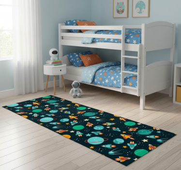 Bedroom carpet for a cute kids' design space - TenStickers