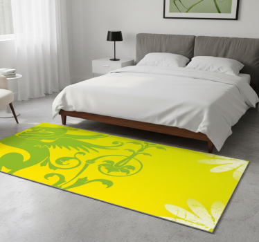 Bedroom carpet green dragon vinyl decor - TenStickers