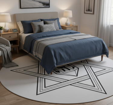 Bedroom carpet hanukkah star jewish star - TenStickers