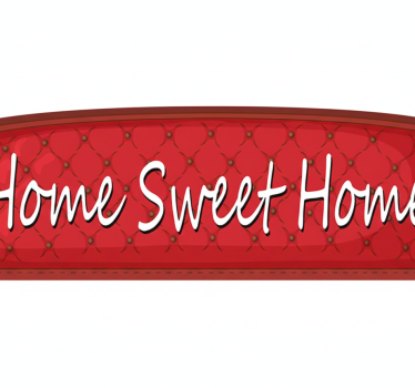 Bedroom carpet home sweet - TenStickers