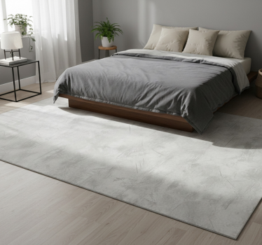 Bedroom carpet in industrial grey - TenStickers