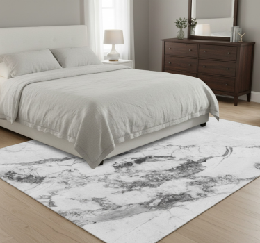 Bedroom carpet in light and dark marble pattern - TenStickers