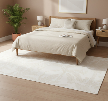 Bedroom carpet in light beige jungle - TenStickers