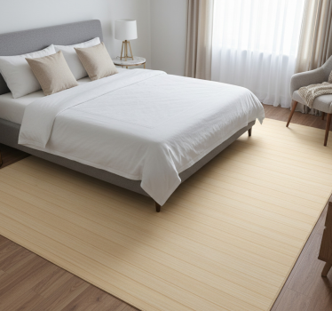 Bedroom carpet in light oak wood panels - TenStickers