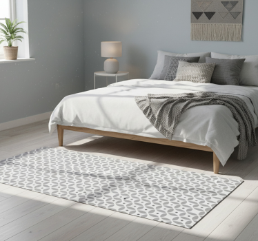 Bedroom carpet in nordic style seamless circles - TenStickers