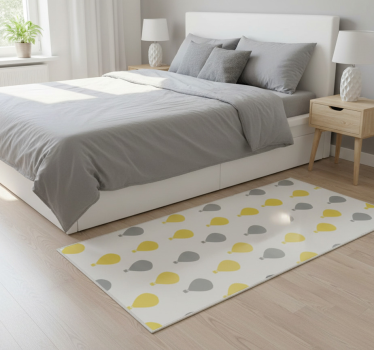 Bedroom carpet in pantone air balloon color - TenStickers