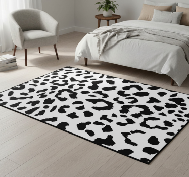 Bedroom carpet in simple leopard animal print - TenStickers