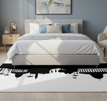 Bedroom carpet jerusalem skyline design - TenStickers