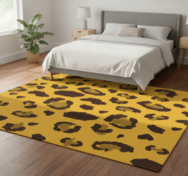 Bedroom carpet leopard animal print design - TenStickers