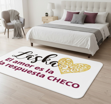 Bedroom carpet love is the answer checo - TenStickers