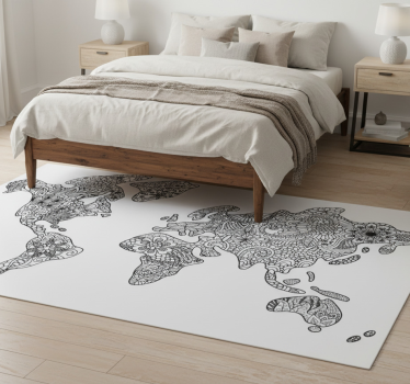 Bedroom carpet mandala area rug - TenStickers