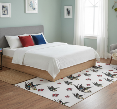 Bedroom carpet mexican little birds - TenStickers