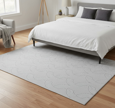Bedroom carpet modern minimalist grey wallpaper - TenStickers
