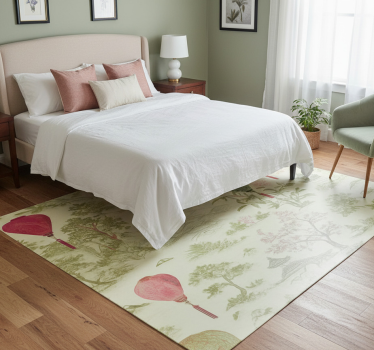 Bedroom carpet oriental chinoiserie landscape - TenStickers