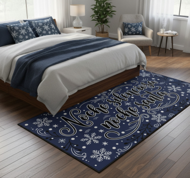 Bedroom carpet silent night holy night - TenStickers