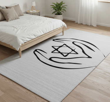 Bedroom carpet star of david - TenStickers