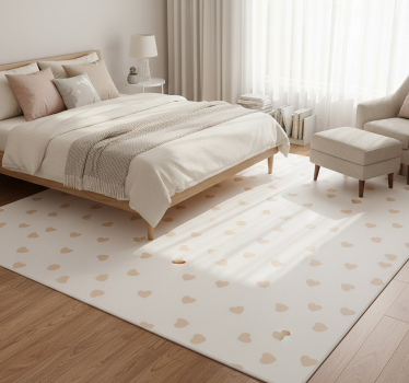 Bedroom carpet tiny hearts - TenStickers