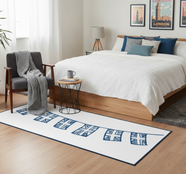 Bedroom carpet uk flag vinyl - TenStickers