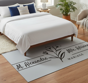 Bedroom carpet wedding wall decoration - TenStickers
