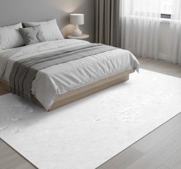 Bedroom carpet white grey marble design - TenStickers