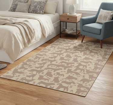Bedroom carpet with an amazing seamless dog pattern - TenStickers