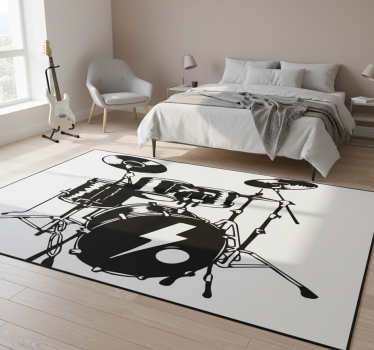 Bedroom carpet with battery on a white background - TenStickers