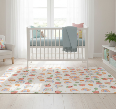 Bedroom carpet with cute baby fruit faces - TenStickers