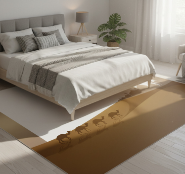 Bedroom carpet with islamic mosque and camels - TenStickers