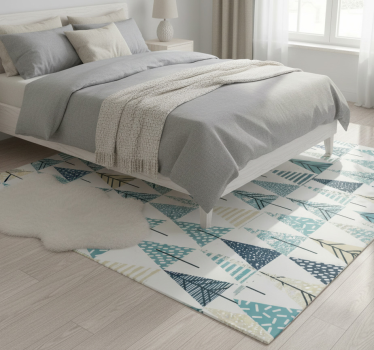 Bedroom carpet with nordic design pattern - TenStickers