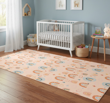Bedroom carpet with rainbow pattern for kids - TenStickers