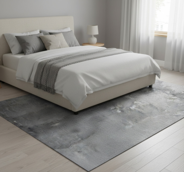 Bedroom carpet with retro raw silver pattern - TenStickers