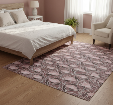 Bedroom carpet with vintage abstract design - TenStickers