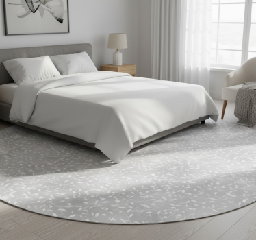 Bedroom carpet with white and silver tree branches - TenStickers